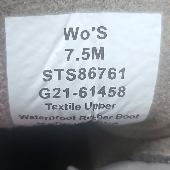 Sperry Saltwater Duck Boots Size 7.5 Olive Camo Wool Blend Upper - Picture 6 of 7